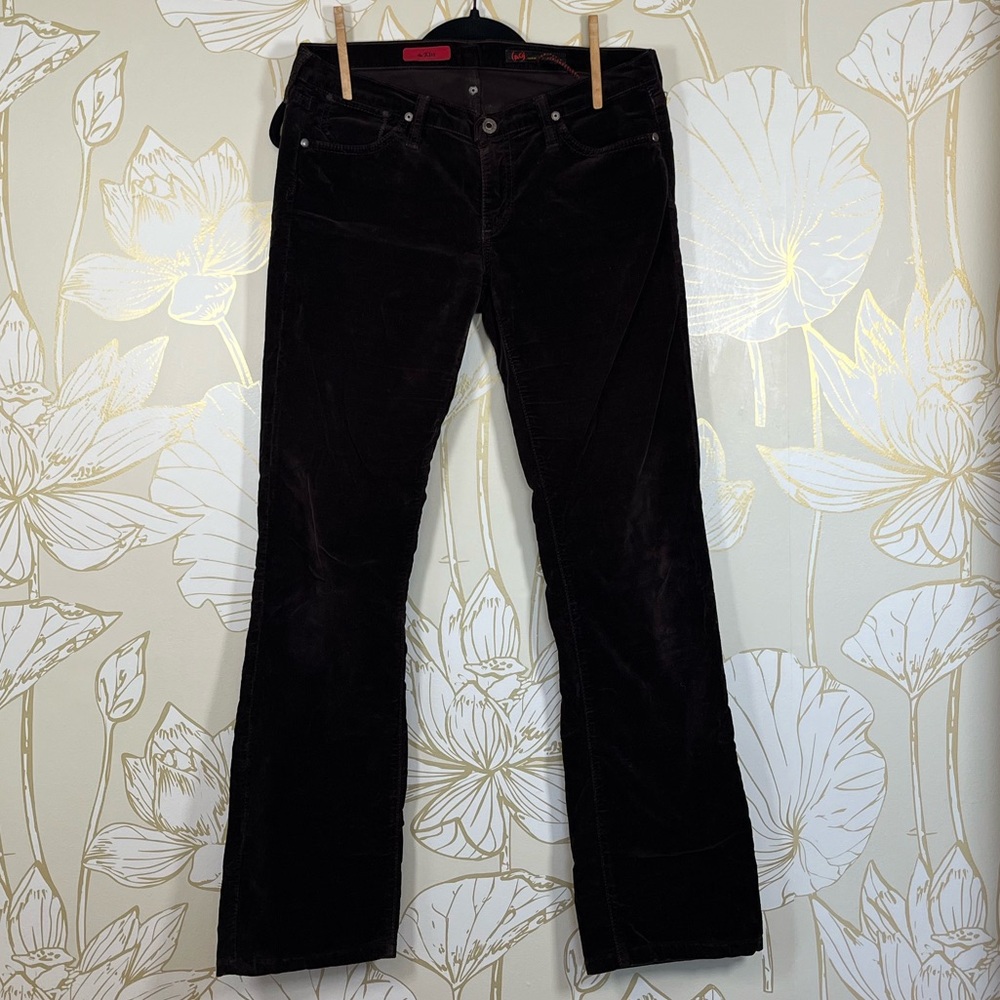 Ag Adriano Goldschmied Brown Velvet Bootcut Jeans - Size 29